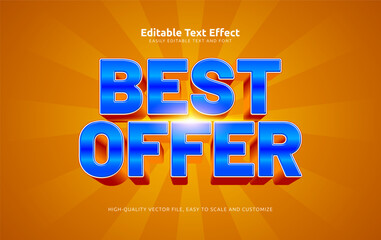 Obraz premium best offer editable text effect