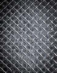 Dark Metallic Diamond Plate Texture - Industrial Background