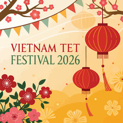 Vietnam Tet Festival 2026 background,Tet 2026,Tet,