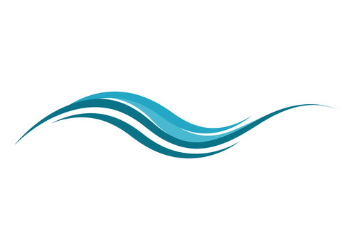 woosh vector Abstract transparan, curving lines that form a stylized wave. The lines are colored in varying shades of blue, from a light turquoise to a darker, more muted blue, creating a sense of dep