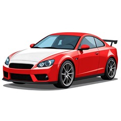 Red Sports Car Design.