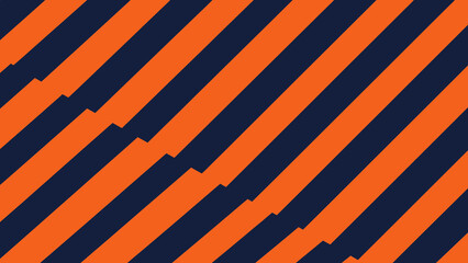 Diagonal orange and navy blue stripes pattern background