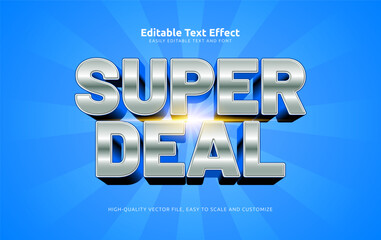 super deal editable text effect