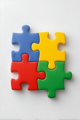 Obraz premium puzzle business concept with puzzle, implement, connect