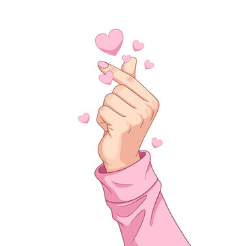 finger heart, korean heart, love gesture, kpop heart, cute hand sign, korean symbol, heart gesture, love hand sign, kpop culture, cute gesture, mini heart, korean trend, hand with hearts, romantic ges