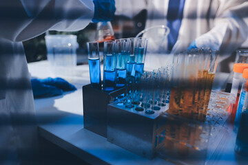 Researchers working in the clinical laboratory