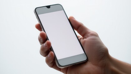Smartphone in Hand Mockup