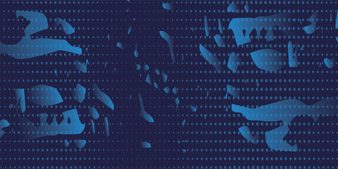 Blue color pattern gradient grunge texture background. Dots halftone with abstract blue background.