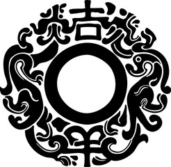 Chinese Qin Dynasty bronze vintage pattern