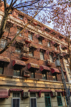 The Art Deco Belmont Apartments, on Kangping road, in the French Concession of Shanghai, China.