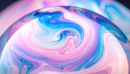 Fototapeta premium Abstract sphere with swirling colors