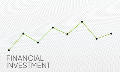 Business stock market investment graph growth technology background. chart economy forex finance increase rise. vector illustration fantastic hi-tech design. Financial Investment.