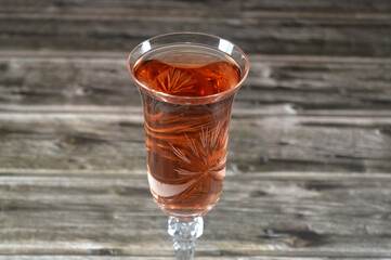 Berry mix fruit drink juice, a refreshing beverage made from a blend of various berries, such as...