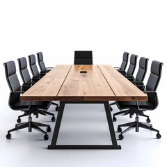 Modern conference room table and chairs for office meeting furniture