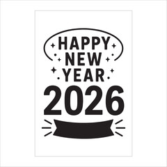 "Luxury Happy New Year 2026 Party Flyer with Golden Fireworks & Celebration Background"