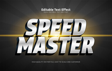 speed master editable text effect