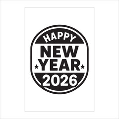 "Luxury Happy New Year 2026 Party Flyer with Golden Fireworks & Celebration Background"