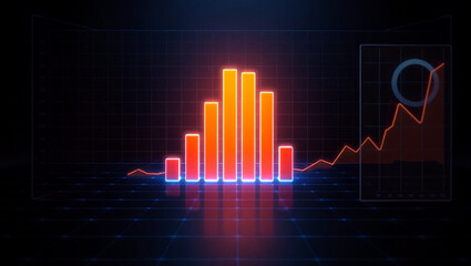 stock market graphs background design