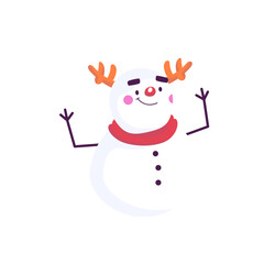 Christmas Snowman Character