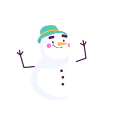 Christmas Snowman Character