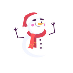 Christmas Snowman Character