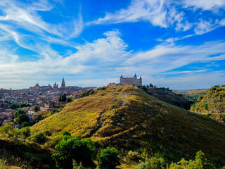 Toledo, Spain, May 21 2025,  Panoramic view city Toledo Spain