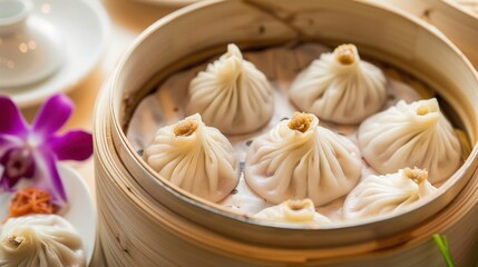 Authentic Chinese Xiaolongbao (Steamed Soup Dumplings): Pork, Crab Roe & Vegetarian Flavors with Juicy Filling & Thin Wrapper – Perfect for Breakfast, Restaurant Meals, Homemade Cooking & Gift Sets