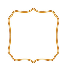 Golden realistic 3d frame in oriental style. Islamic windows, Indian border, ornamental decorative element, morocco shapes. Vector illustration for invitation, greeting card, decorative design
