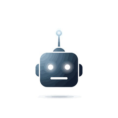 Obraz premium Simple vector icon of a robot head with antenna, representing artificial intelligence, isolated on white background
