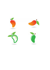 Mango fruit icon design Vector.ai