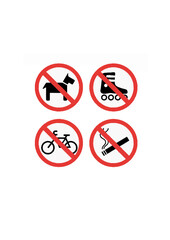 Prohibition Warning Signs Set.ai