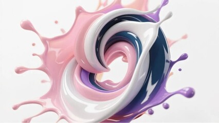 水　絵の具　カラフル