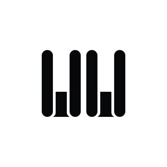 UU monogram logo design letter text name symbol monochrome logotype alphabet character simple logo