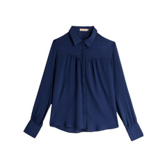 Fototapeta premium Chemisier bleu à manche longues