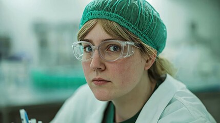 Laboratory research action chemistry lab portrait photo professional environment close-up view scientific exploration