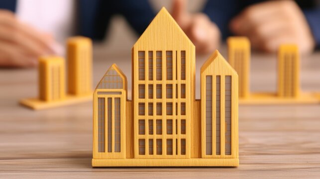 Architectural model building design showcase office environment 3d rendered structures creative workspace overview perspective