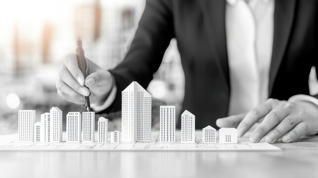 Urban development planning office environment architectural model creative process professional perspective