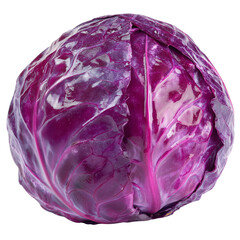 Fototapeta premium whole red cabbage on transparent png background