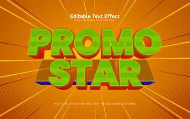 promo star editable text effect