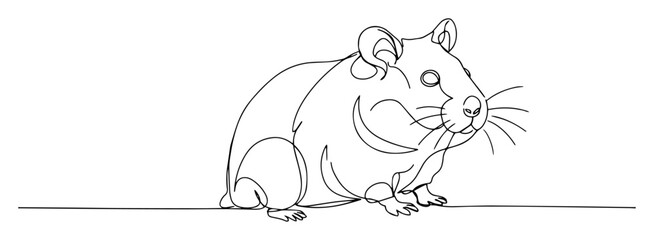 hamster sitting