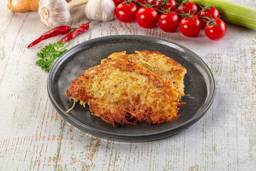 Golden fried potato pancake - Draniki