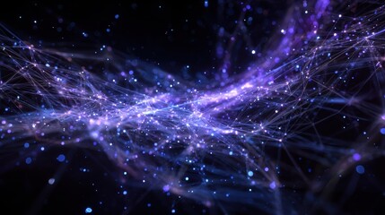 Fototapeta premium Cosmic Web - A Network of Interconnectedness in the Universe.