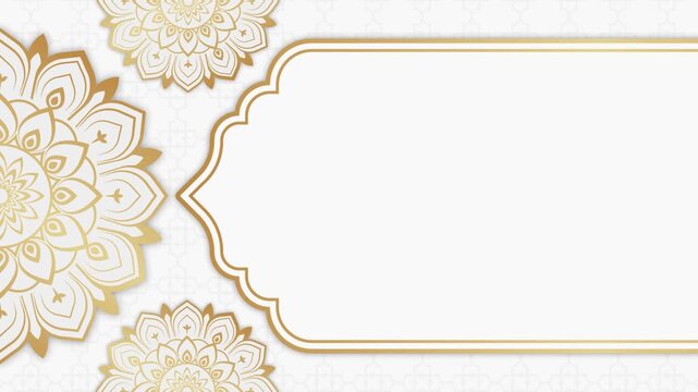 Luxury mandala animation art 4k footage, Floral vintage decorative element