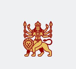 Durga festival logo 