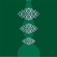 The design of ornament "Keronsang", brooch traditional Malay cloth