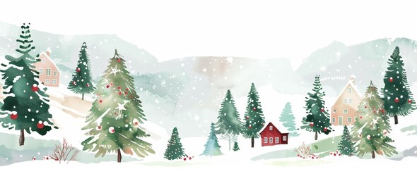 christmas tree in the snow
