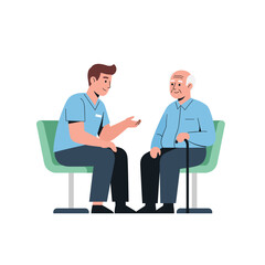 Fototapeta premium Doctor Consulting Elderly Patient