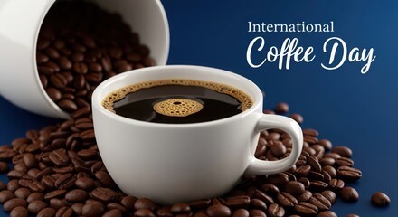 Celebrate international coffee day with a freshly brewed cup and roasted beans