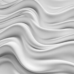 Obraz premium Smooth, flowing folds of a light gray fabric create a tranquil and elegant design.