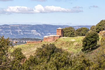 Sant Cebria de la Mora. Roman church in Tagamanent, Catalonia. Spain.